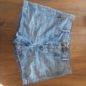 Madewell “The Dad” Blue Jean Shorts Durable Denim Mid-Rise